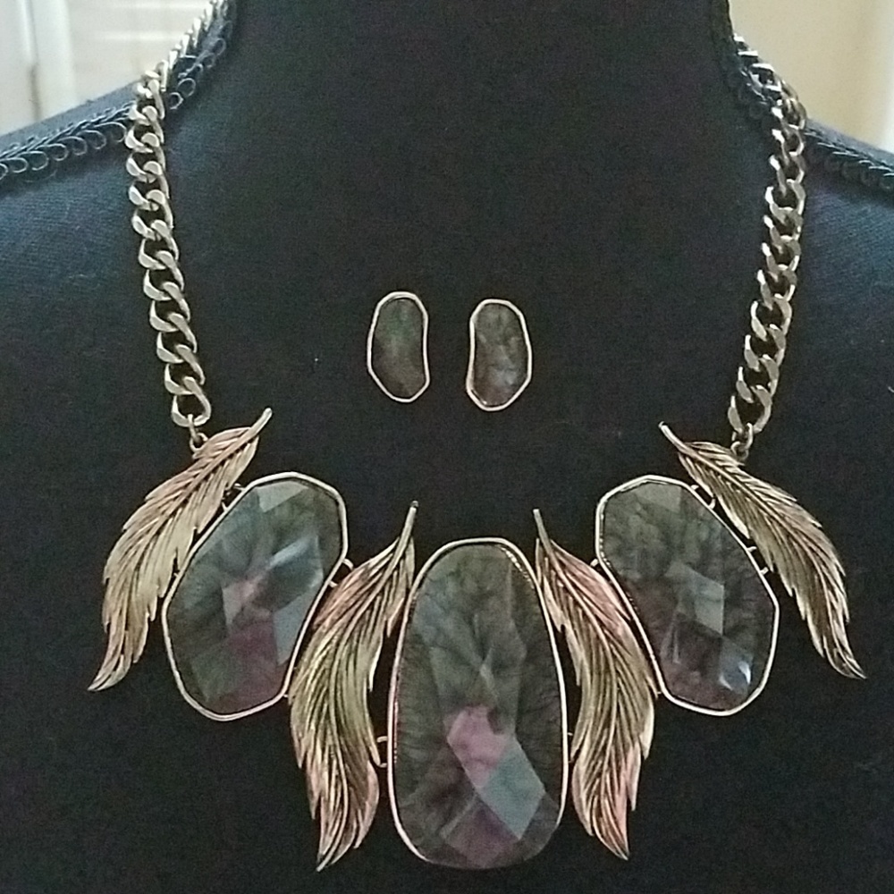 Necklace and earrings set